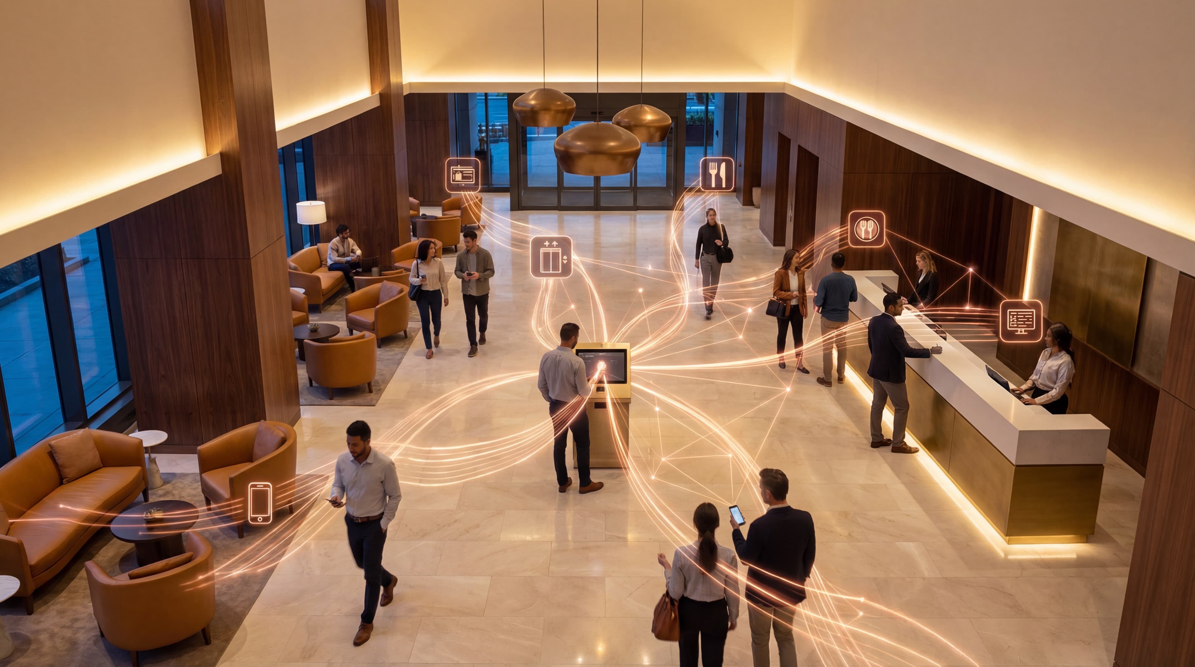 Hotel lobby operations seen through the intelligence layer